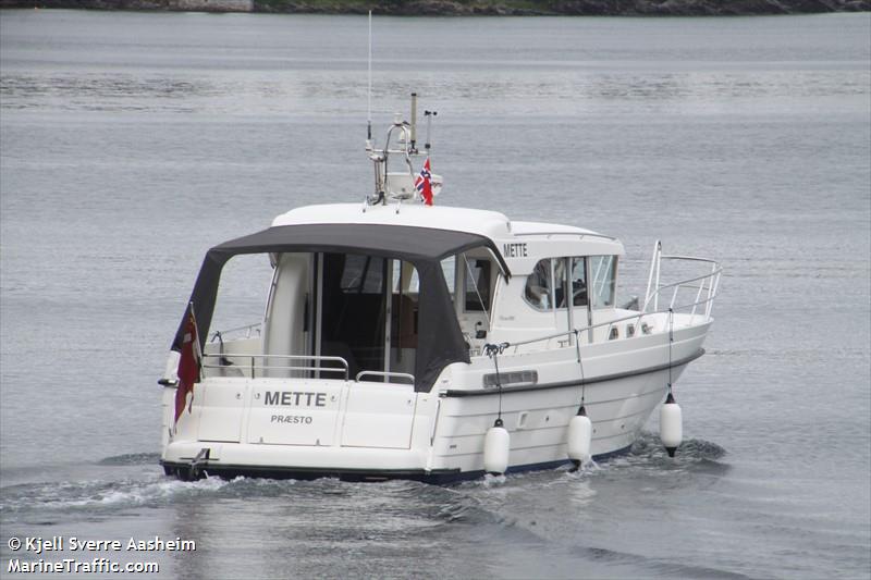 mette (Pleasure craft) - IMO , MMSI 219016446, Call Sign XPE3914 under the flag of Denmark