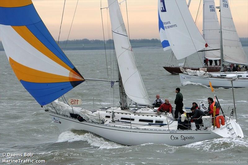con spirito (Sailing vessel) - IMO , MMSI 205992100, Call Sign OS9921 under the flag of Belgium
