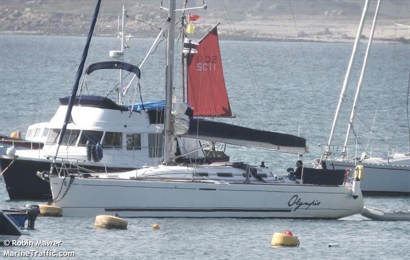 olympio (Sailing vessel) - IMO , MMSI 227077120, Call Sign FGH2544 under the flag of France
