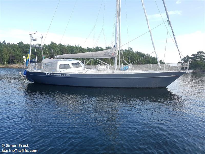 noatun (Sailing vessel) - IMO , MMSI 265587880, Call Sign SFC8176 under the flag of Sweden