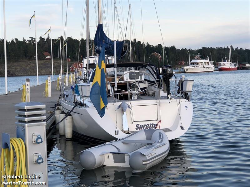 sorette (Pleasure craft) - IMO , MMSI 265623070, Call Sign SD4893 under the flag of Sweden
