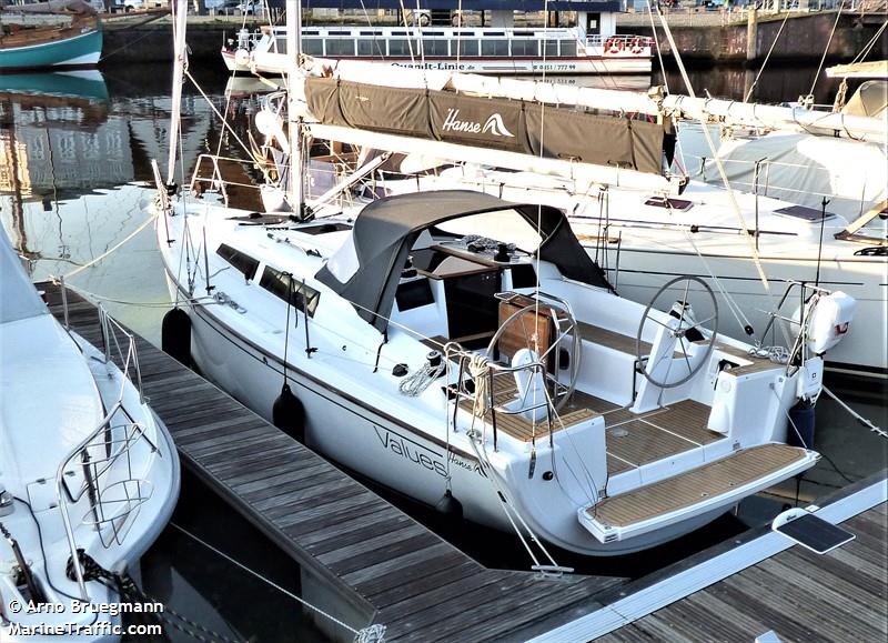 sy values (Pleasure craft) - IMO , MMSI 211334290, Call Sign DC6317 under the flag of Germany