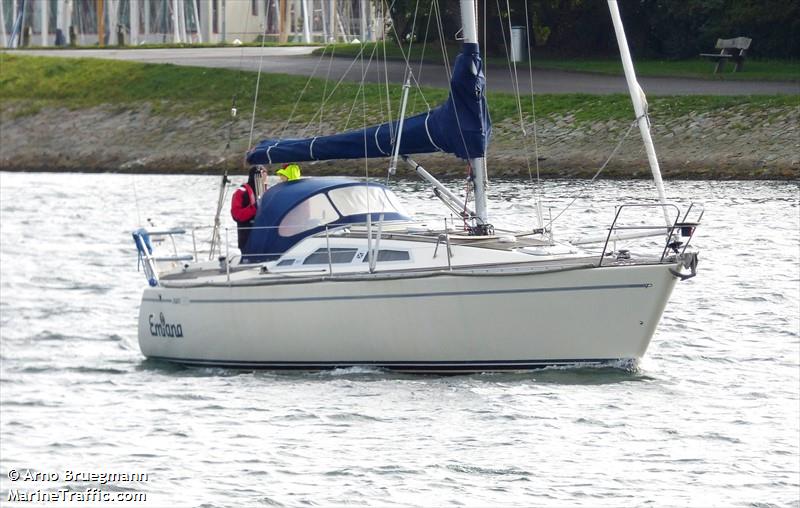 emiana (Sailing vessel) - IMO , MMSI 211451230, Call Sign DH3419 under the flag of Germany