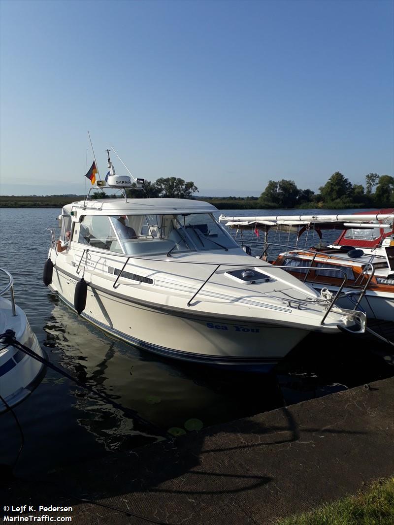 sea you (Pleasure craft) - IMO , MMSI 219024775, Call Sign XPC5728 under the flag of Denmark