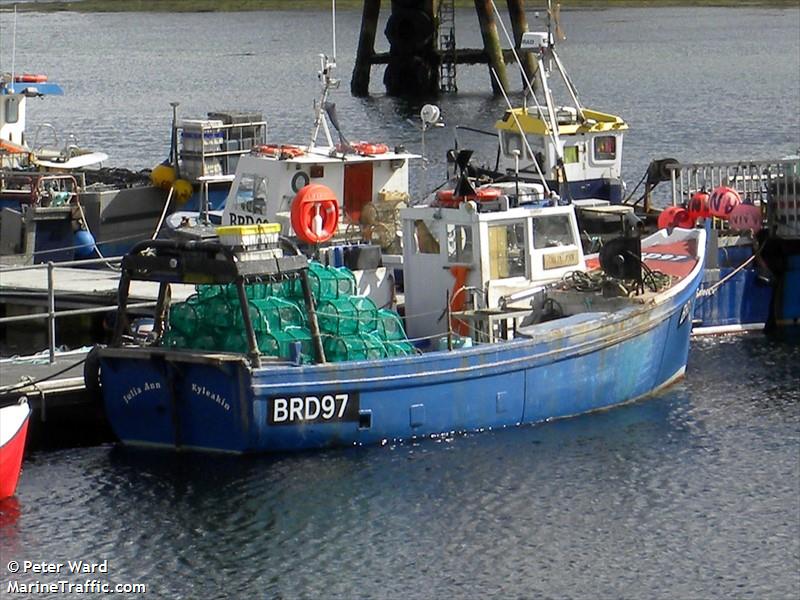 julie ann brd97 (Fishing vessel) - IMO , MMSI 235033694 under the flag of United Kingdom (UK)