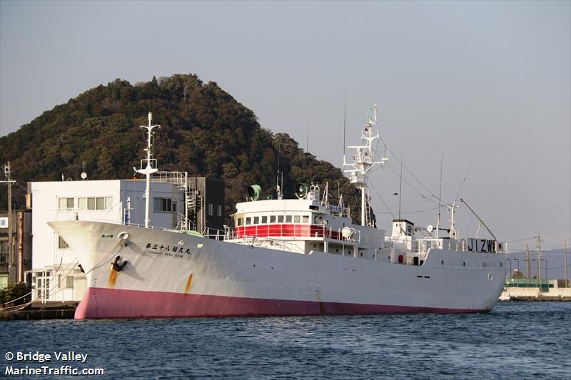 no38fukukyu maru (Fishing vessel) - IMO , MMSI 431200190, Call Sign JIZW under the flag of Japan