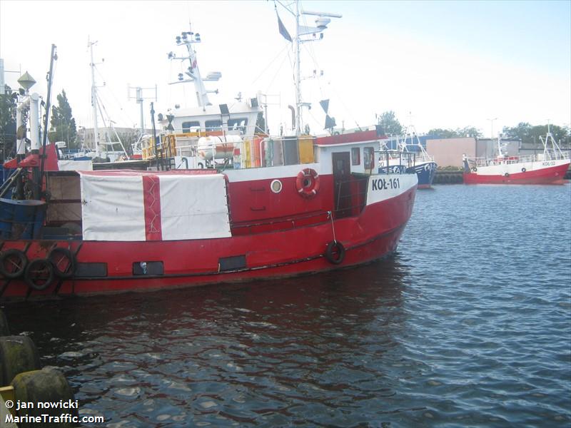 kol-161 (Fishing vessel) - IMO , MMSI 261023870 under the flag of Poland