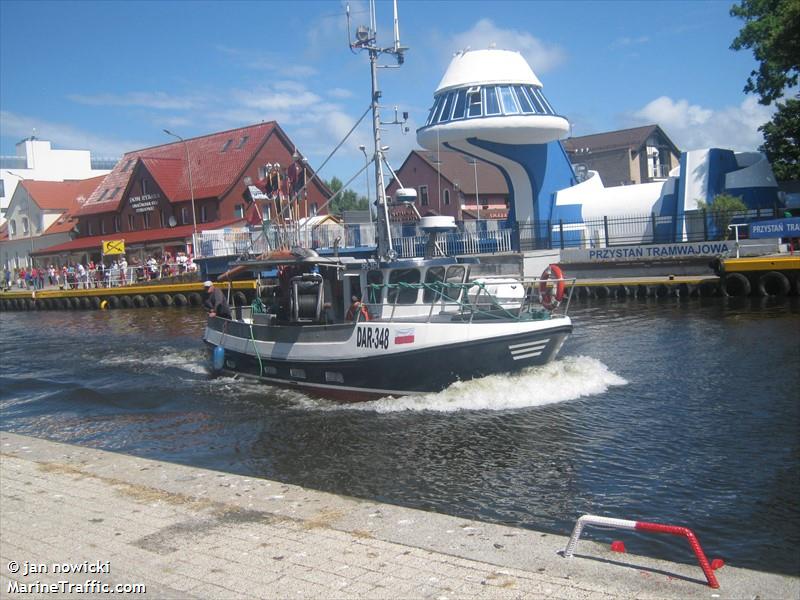 dar-348 (Fishing vessel) - IMO , MMSI 261038790, Call Sign SPS3574 under the flag of Poland