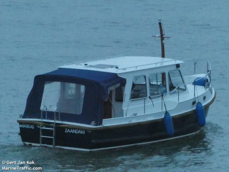 barkas (Pleasure craft) - IMO , MMSI 244439301, Call Sign PH2045 under the flag of Netherlands