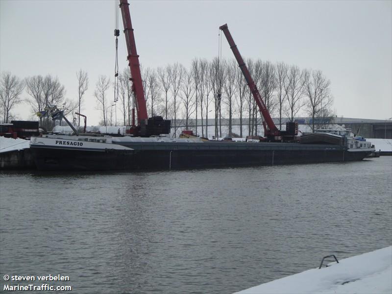 presagio (Cargo ship) - IMO , MMSI 205441490, Call Sign OT4414 under the flag of Belgium