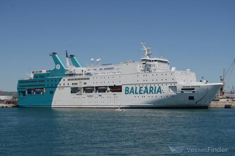 regina baltica (Passenger/Ro-Ro Cargo Ship) - IMO 7827225, MMSI 210976000, Call Sign P3FV4 under the flag of Cyprus