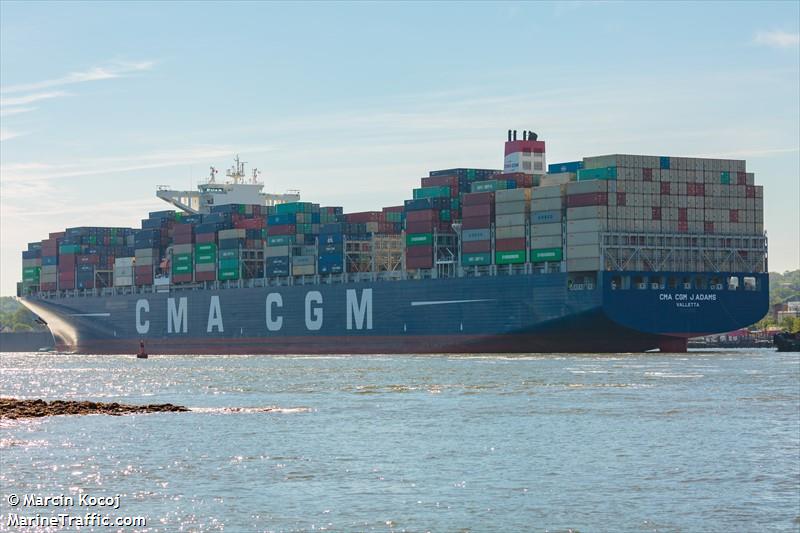 cma cgm j. adams (Container Ship) - IMO 9780885, MMSI 215181000, Call Sign 9HA4999 under the flag of Malta