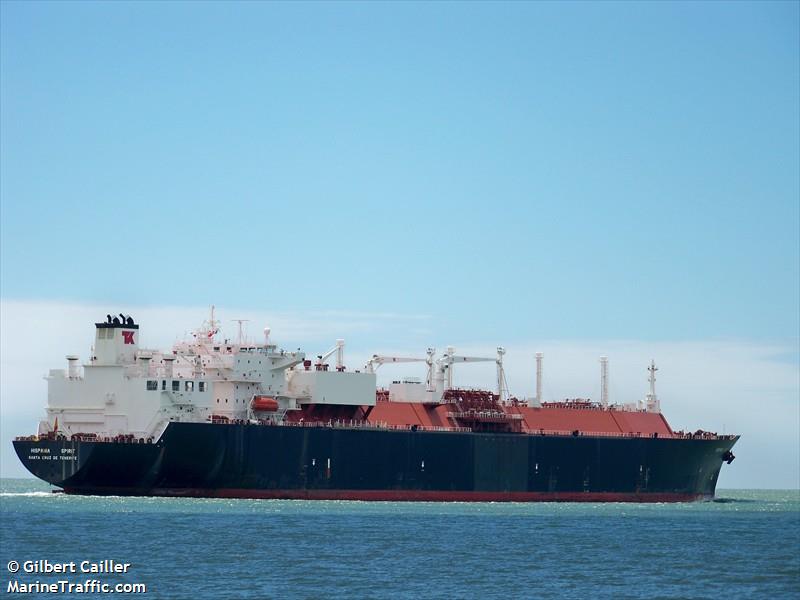 hispania spirit (LNG Tanker) - IMO 9230048, MMSI 224985000, Call Sign EBZZ under the flag of Spain