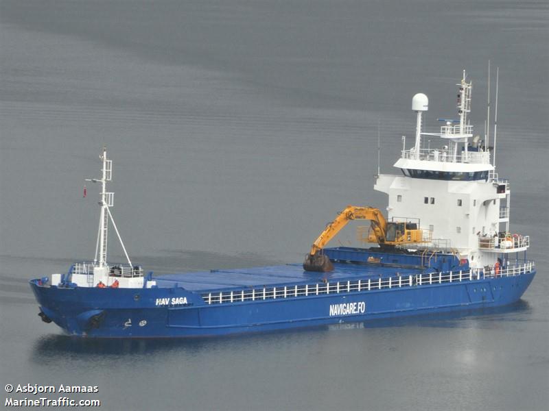 hav saga (General Cargo Ship) - IMO 8719073, MMSI 231108000, Call Sign OZ2186 under the flag of Faeroe Islands