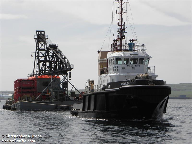 harald (Tug) - IMO 9044334, MMSI 232003526, Call Sign MQJQ4 under the flag of United Kingdom (UK)