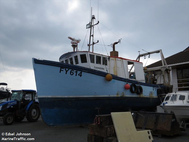 cazadora (Fishing vessel) - IMO , MMSI 235081826, Call Sign 2BMQ8 under the flag of United Kingdom (UK)
