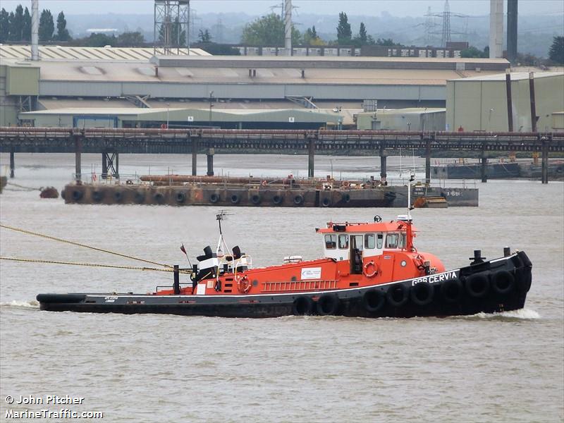 gps cervia (Tug) - IMO , MMSI 235108425, Call Sign 2HZA5 under the flag of United Kingdom (UK)