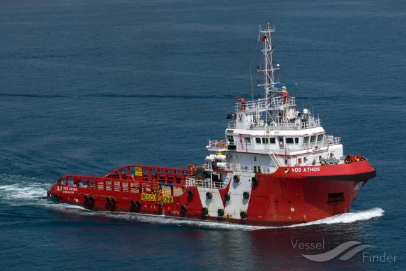 vos athos (Offshore Tug/Supply Ship) - IMO 9609756, MMSI 236111903, Call Sign ZDNE8 under the flag of Gibraltar