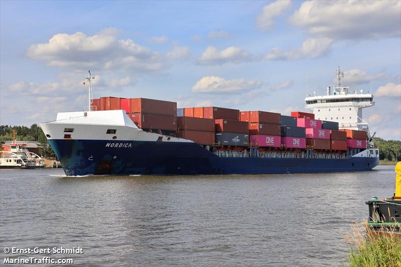 nordica (Container Ship) - IMO 9483695, MMSI 244201000, Call Sign PCSK under the flag of Netherlands