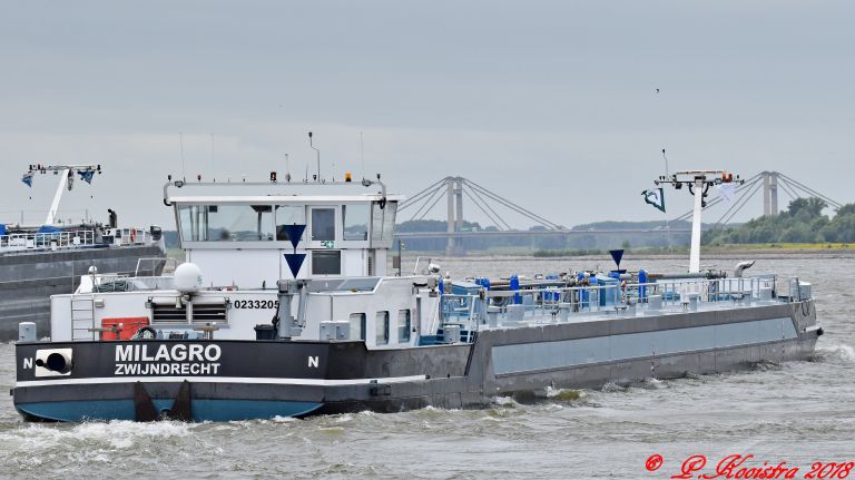 milagro (Tanker) - IMO , MMSI 244650291, Call Sign PB3161 under the flag of Netherlands