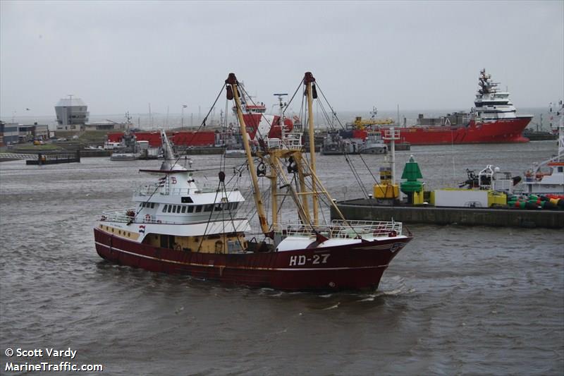 hd27 zuiderhaaks (Fishing Vessel) - IMO 9056167, MMSI 246222000, Call Sign PCAR under the flag of Netherlands