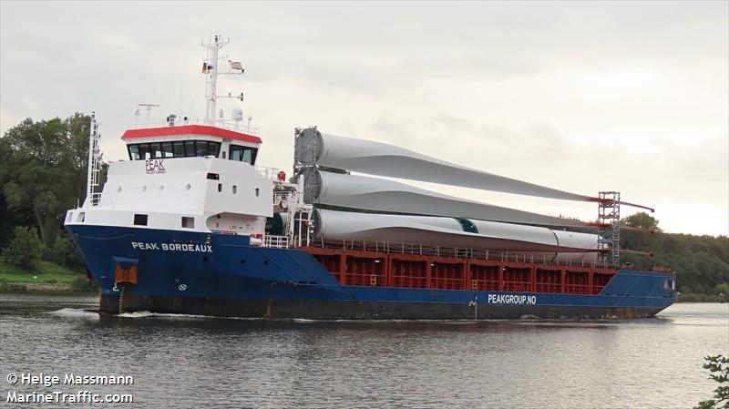 peak bordeaux (General Cargo Ship) - IMO 9545039, MMSI 246474000, Call Sign PBQA under the flag of Netherlands