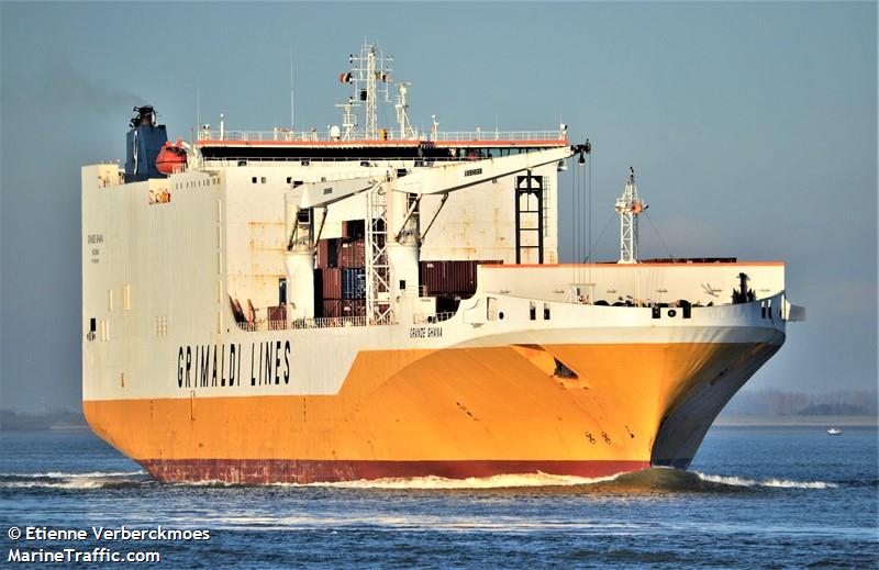 grande ghana (Ro-Ro Cargo Ship) - IMO 9343168, MMSI 247264700, Call Sign ICEZ under the flag of Italy