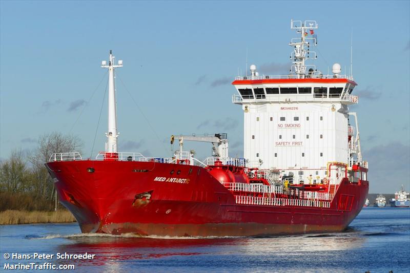 med antarctic (Chemical/Oil Products Tanker) - IMO 9462316, MMSI 248315000, Call Sign 9HA4607 under the flag of Malta
