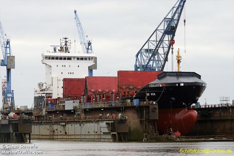 ef ava (Container Ship) - IMO 9389306, MMSI 255806123, Call Sign CQAA9 under the flag of Madeira