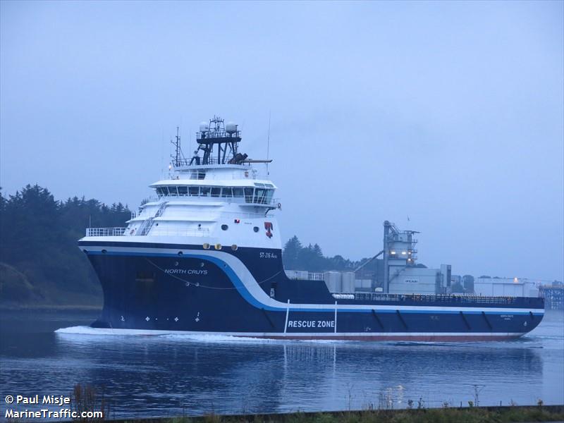 north cruys (Offshore Tug/Supply Ship) - IMO 9654098, MMSI 257184000, Call Sign LDGE under the flag of Norway