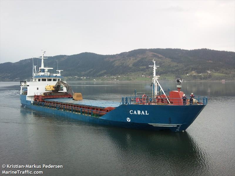 cabal (General Cargo Ship) - IMO 7043374, MMSI 257749000, Call Sign LGLF under the flag of Norway