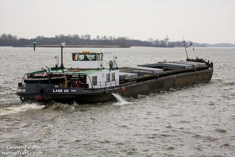 labe 20 (Cargo ship) - IMO , MMSI 270328000, Call Sign OL8620 under the flag of Czech Rep