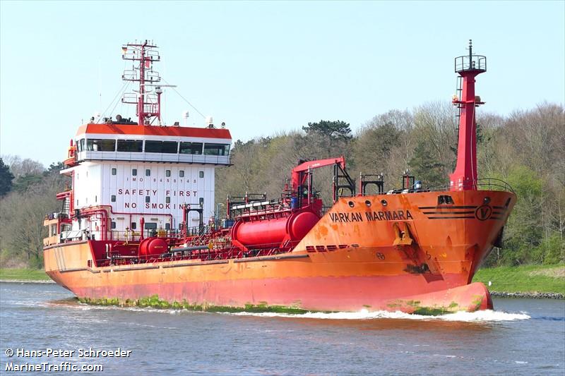 varkan marmara (Chemical/Oil Products Tanker) - IMO 9458145, MMSI 271002685, Call Sign TCTN8 under the flag of Turkey