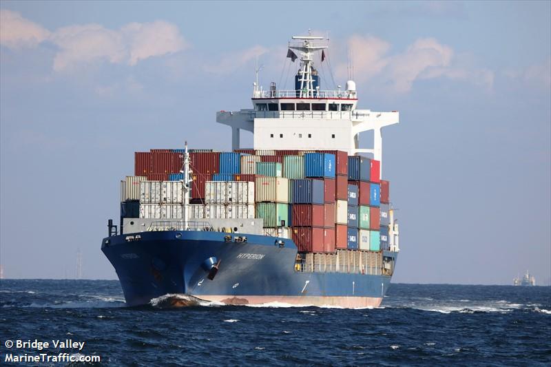 hyperion (Container Ship) - IMO 9403853, MMSI 309947000, Call Sign C6WS5 under the flag of Bahamas