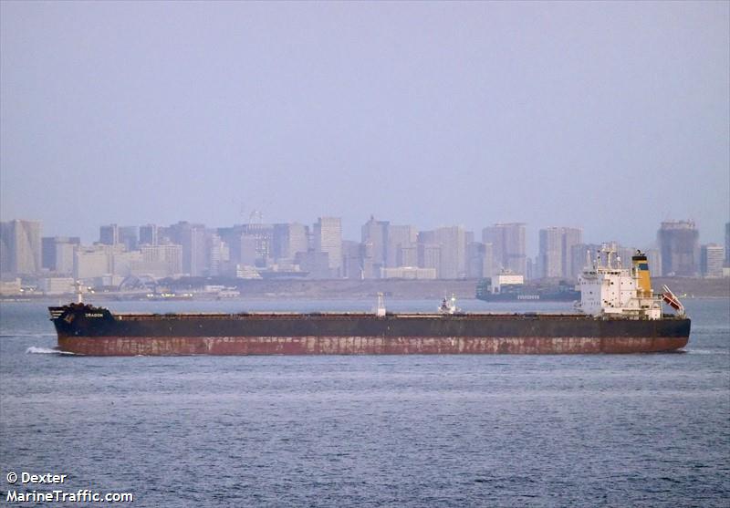 dragon (Bulk Carrier) - IMO 9588005, MMSI 311053700, Call Sign C6ZE3 under the flag of Bahamas