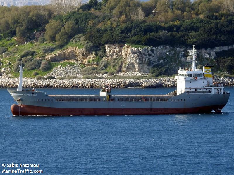 saffet aga (General Cargo Ship) - IMO 9376282, MMSI 314502000, Call Sign 8PAU6 under the flag of Barbados