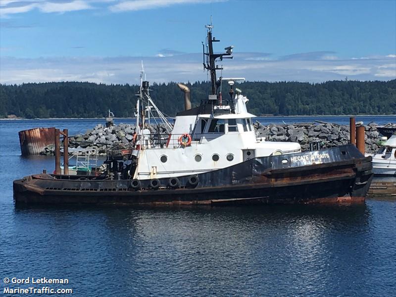 hecate straits (Tug) - IMO , MMSI 316025866 under the flag of Canada