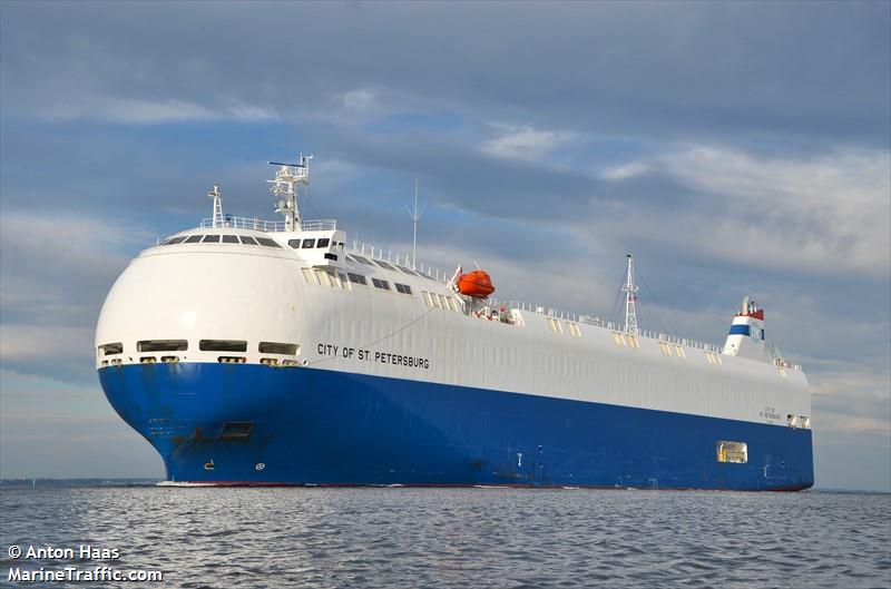 city of stpetersburg (Vehicles Carrier) - IMO 9473456, MMSI 353083000, Call Sign 3FIM5 under the flag of Panama