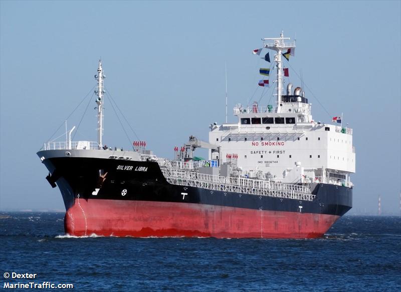 silver libra (Chemical/Oil Products Tanker) - IMO 9806744, MMSI 355464000, Call Sign H9AO under the flag of Panama