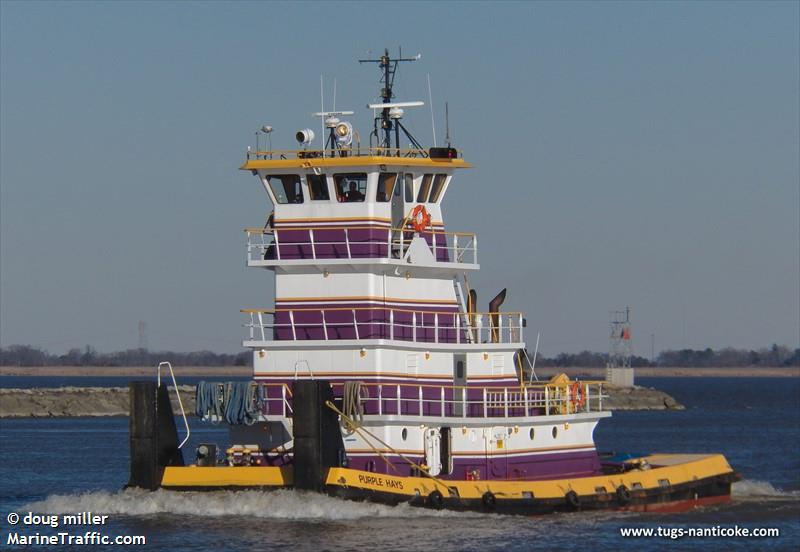 purple hays (Towing vessel) - IMO , MMSI 368058330, Call Sign WDC9127 under the flag of United States (USA)