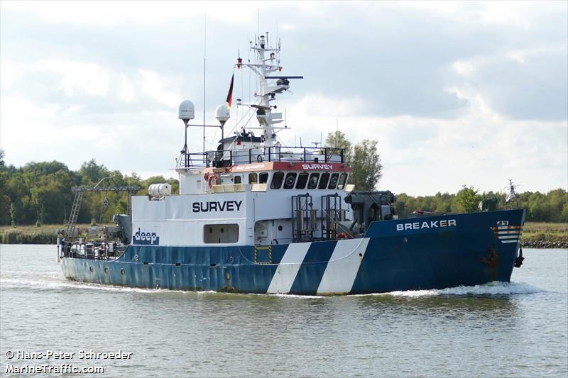 breaker (Research Vessel) - IMO 4644878, MMSI 371150000, Call Sign HP4641 under the flag of Panama