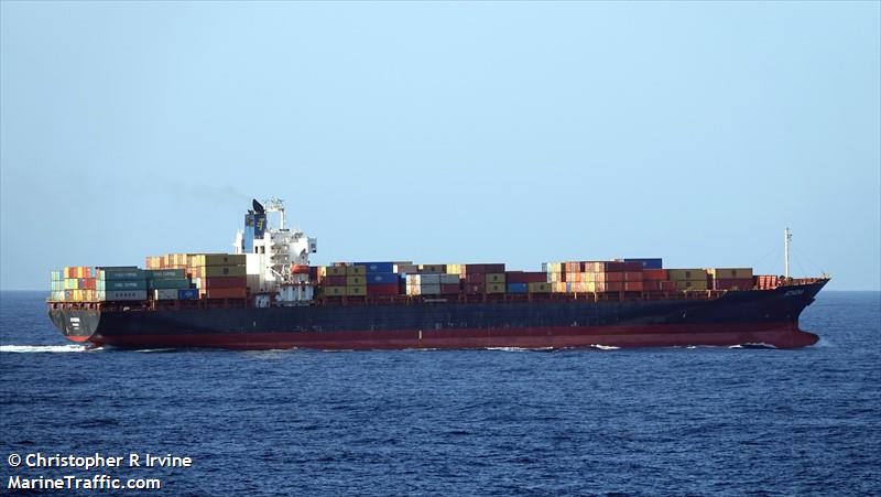 athena (Container Ship) - IMO 9187344, MMSI 377074000, Call Sign J8B5445 under the flag of St Vincent & Grenadines