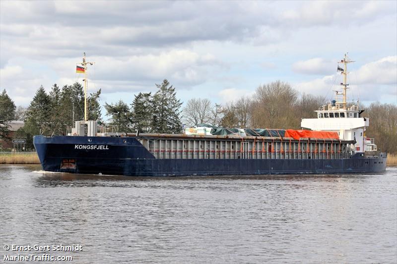 kongsfjell (General Cargo Ship) - IMO 9115975, MMSI 377587000, Call Sign J8B5706 under the flag of St Vincent & Grenadines