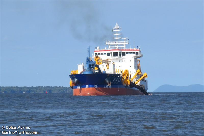 xin hai hu 9 (Hopper Dredger) - IMO 9631709, MMSI 412765420, Call Sign BSJB under the flag of China