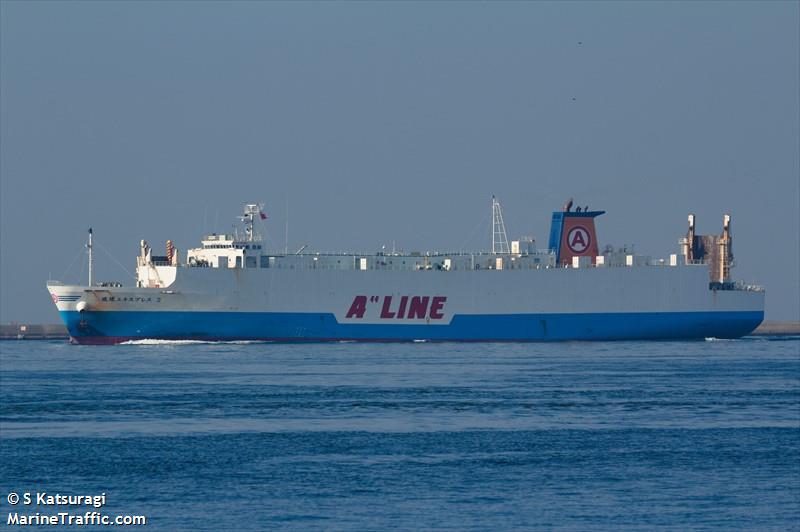 ryukyu express 2 (Ro-Ro Cargo Ship) - IMO 9711066, MMSI 431005951, Call Sign 7JTC under the flag of Japan