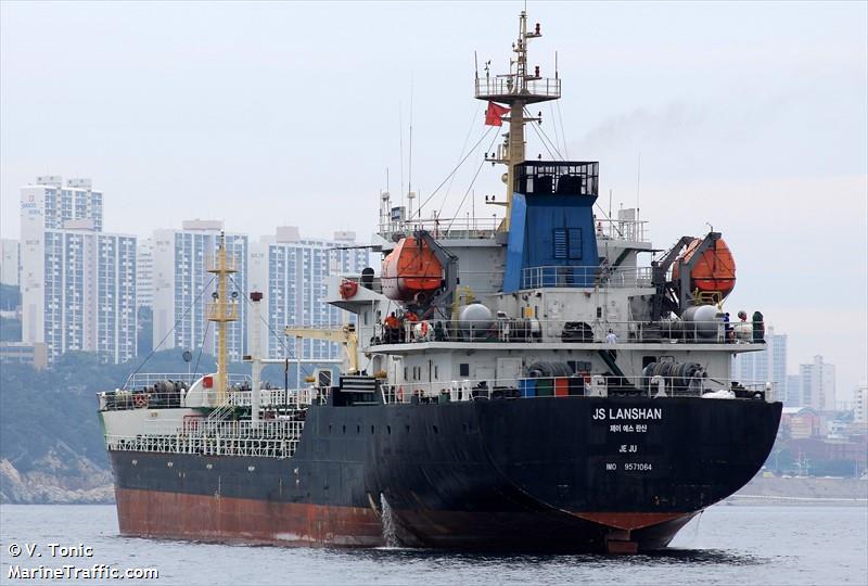 js lanshan (Bitumen Tanker) - IMO 9571064, MMSI 441937000, Call Sign D8CO under the flag of Korea
