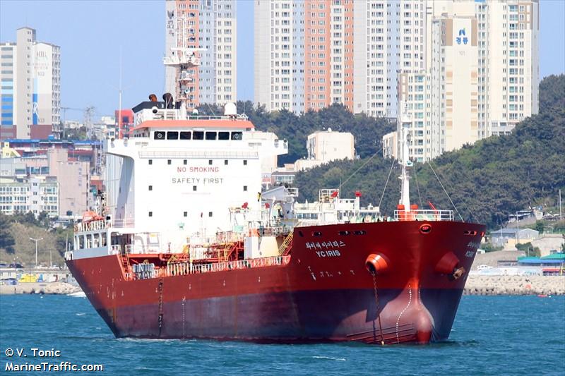 yc iris (Chemical/Oil Products Tanker) - IMO 9480007, MMSI 441991000, Call Sign D8CT under the flag of Korea