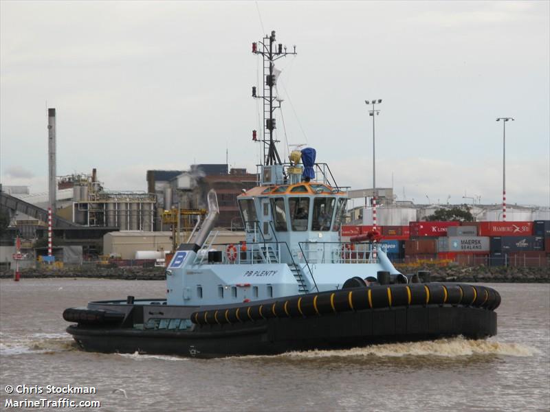 sl plenty (Tug) - IMO 9530498, MMSI 503384300, Call Sign VJN3447 under the flag of Australia