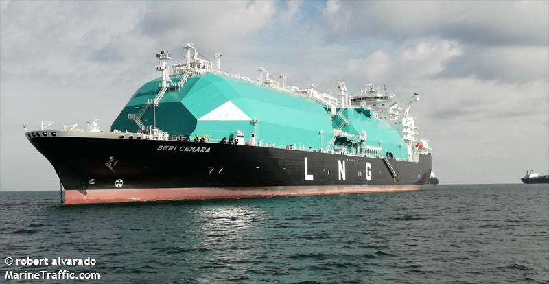 seri cemara (LNG Tanker) - IMO 9756389, MMSI 533130753, Call Sign 9MYD8 under the flag of Malaysia
