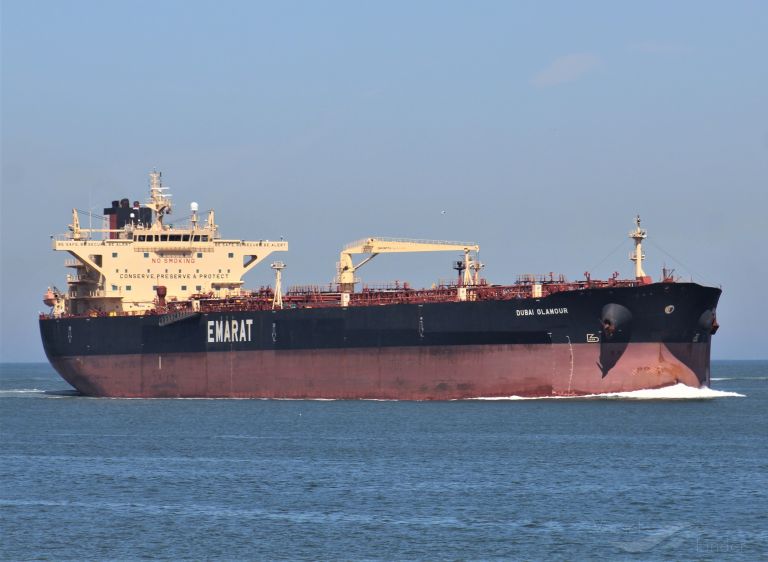 dubai glamour (Crude Oil Tanker) - IMO 9402483, MMSI 538003526, Call Sign V7RK4 under the flag of Marshall Islands